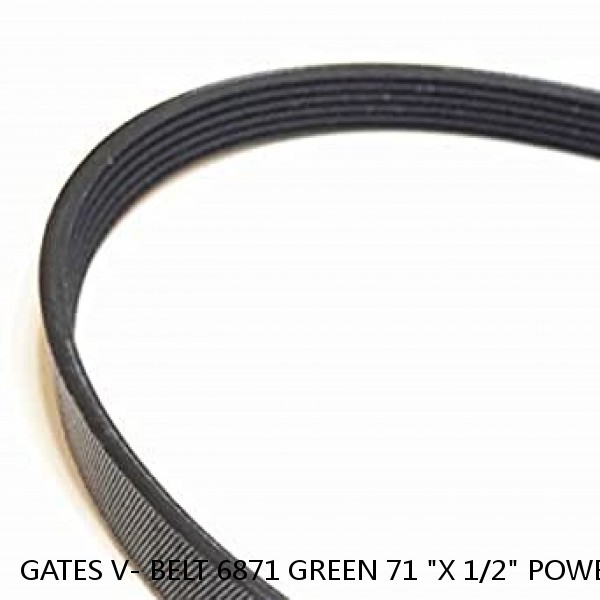 GATES V- BELT 6871 GREEN 71 "X 1/2" POWER RATED LAWN MOWER #1 small image